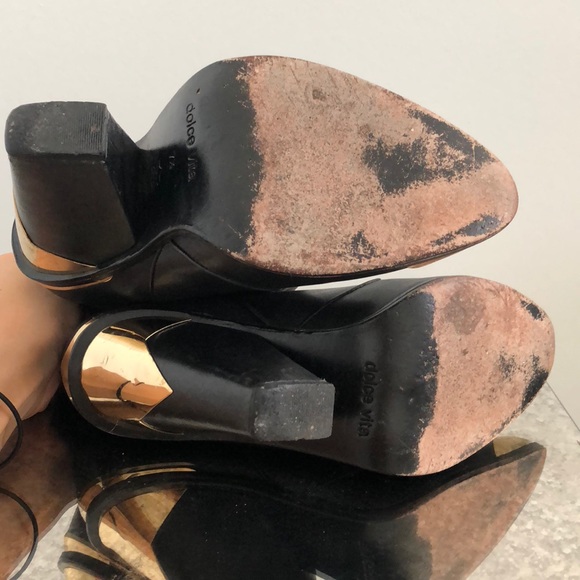 Dolce Vita Ankle Boot with gold metais detail - Picture 6 of 7